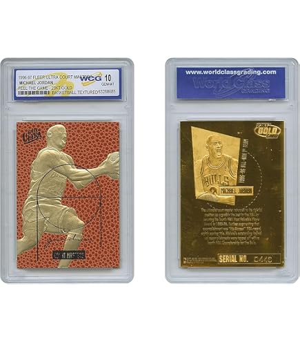 Amazon.com: 1997 Michael Jordan Fleer Z-Force 23KT Gold Card RED